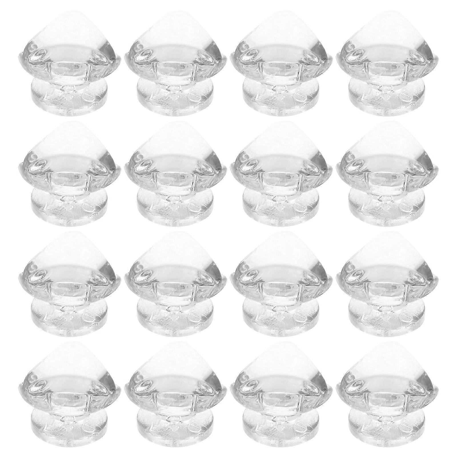 Furniture Hardware Acrylic Triangle Drawer Pulls for Home Decor 60Pcs