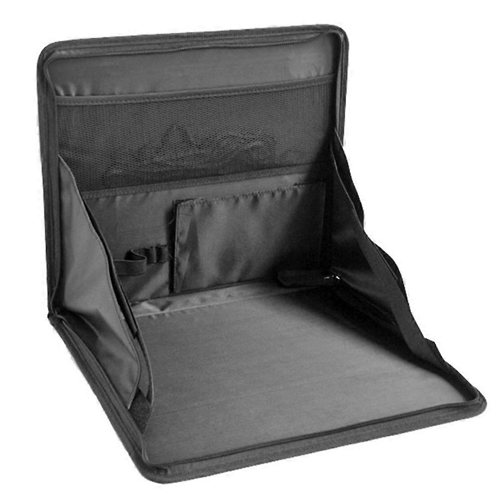 Car Food Holder Foldable Rack for Storage 2Pcs Black Set