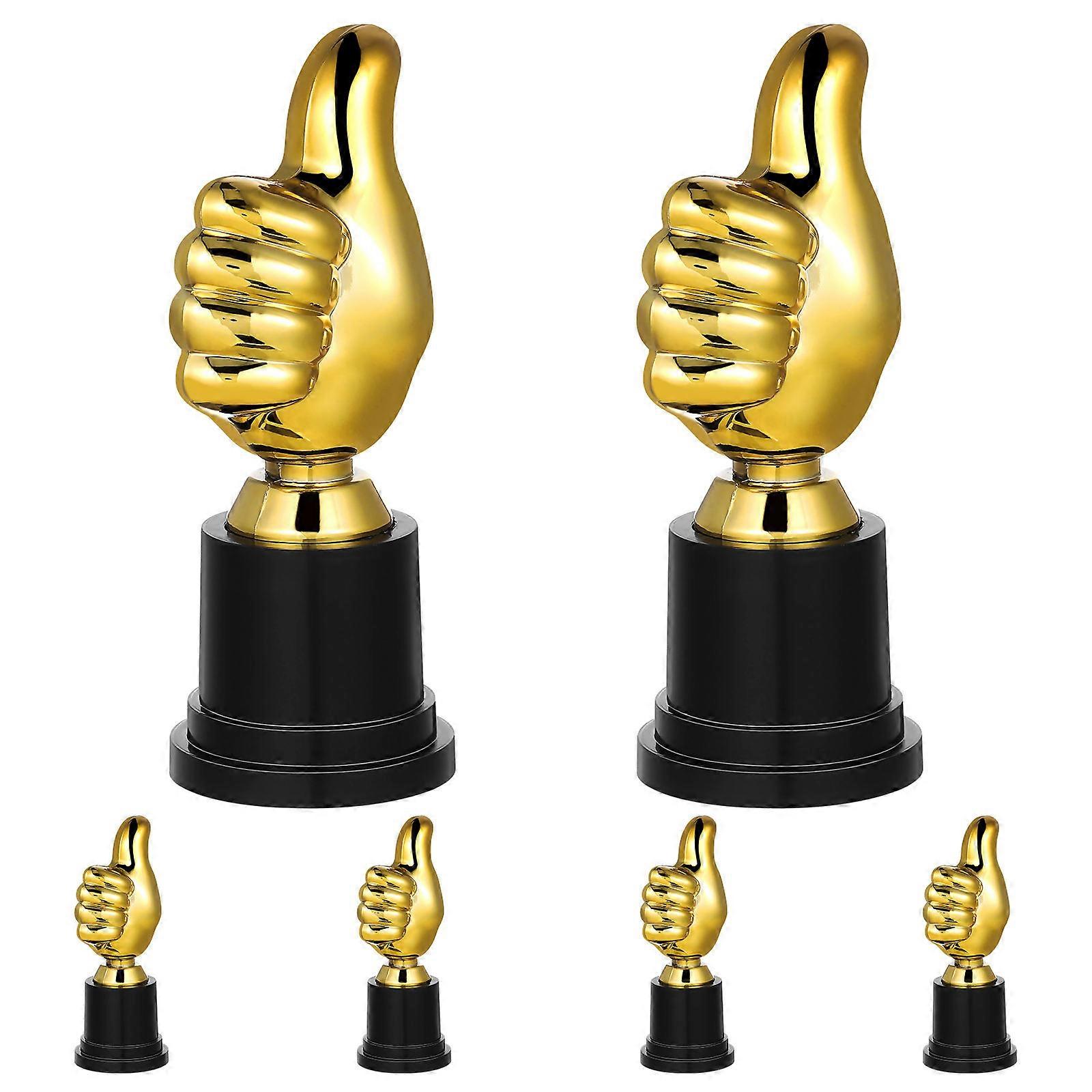 Small Trophy Plastic Trophy for Awarding 18Pcs Golden Kids Competition