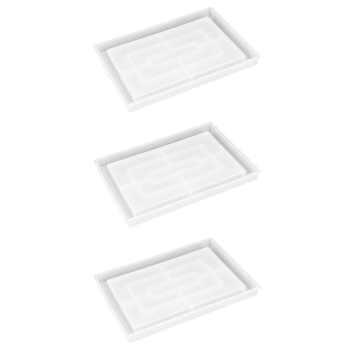 Resin Mold Silicone,Large Rectangle Rolling Tray Mold for Epoxy Resin