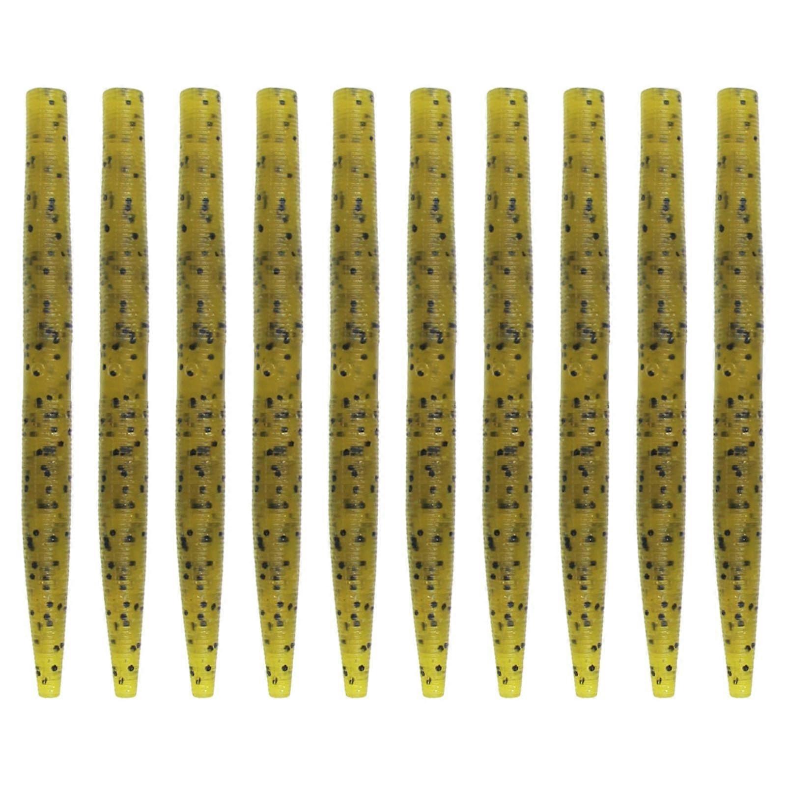 Salt Infuses Soft Lures 10Pack Soft Plastic Fishing Lures Durable Realistic Swimming Action For Bass And Perch