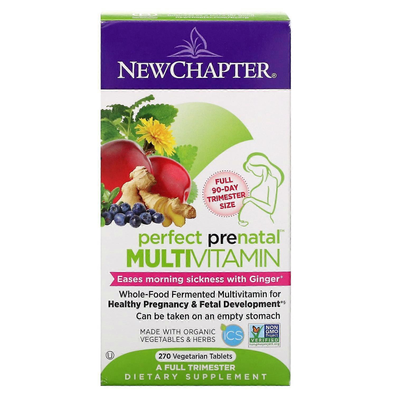 New Chapter, Perfect Prenatal Multivitamin, 270 Vegetarian Tablets