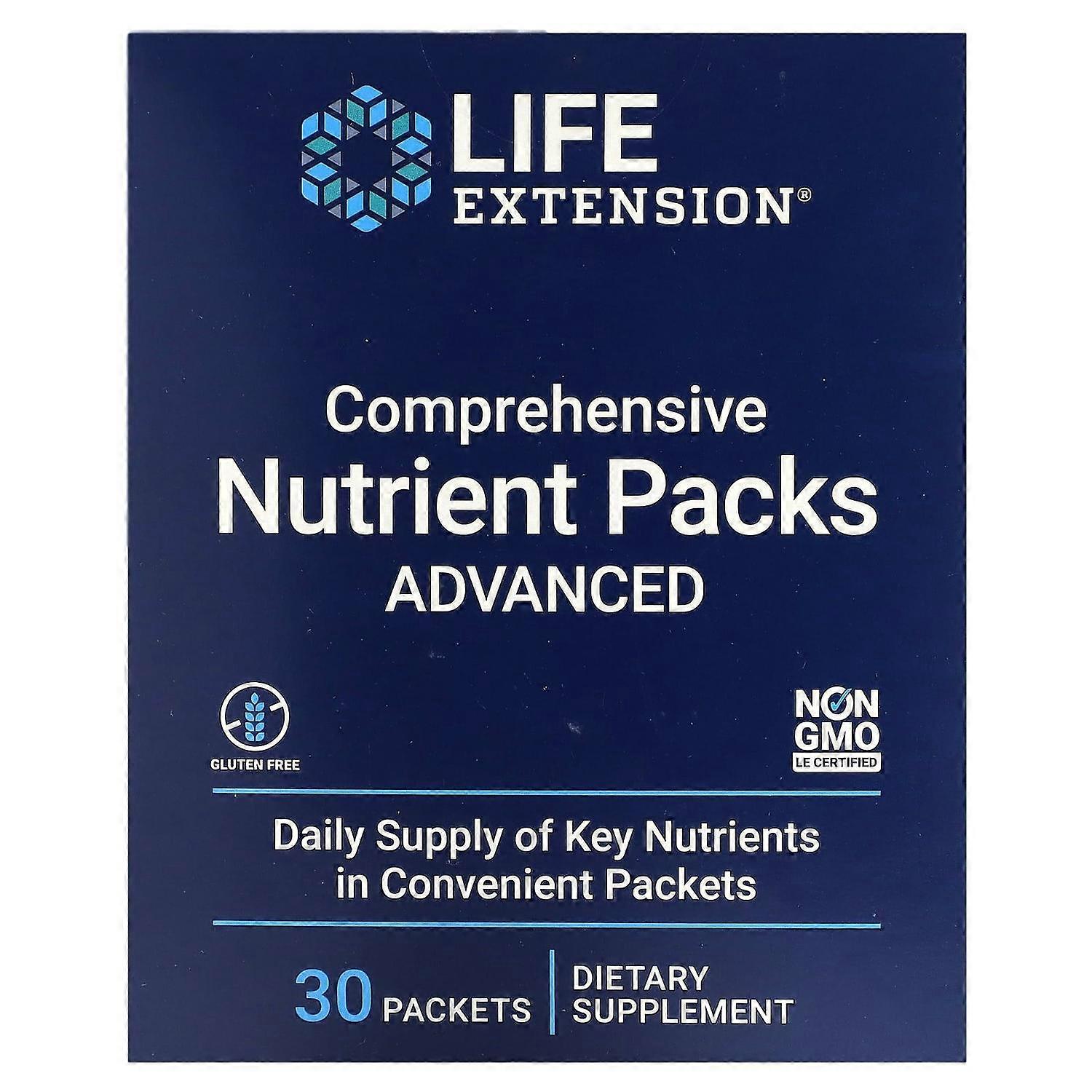 Life Extension, Comprehensive Nutrient Packs, Advanced, 30 Packets