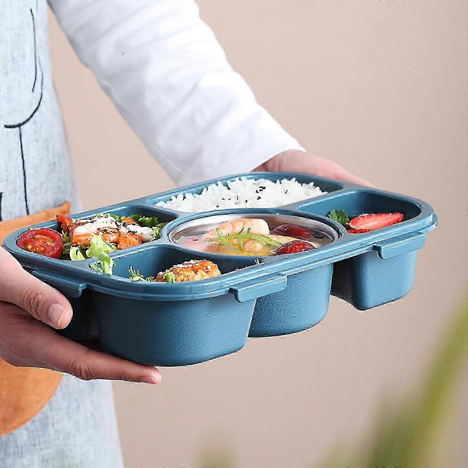 Plastic Compartmental Bento Food Container Storage Lunch Box