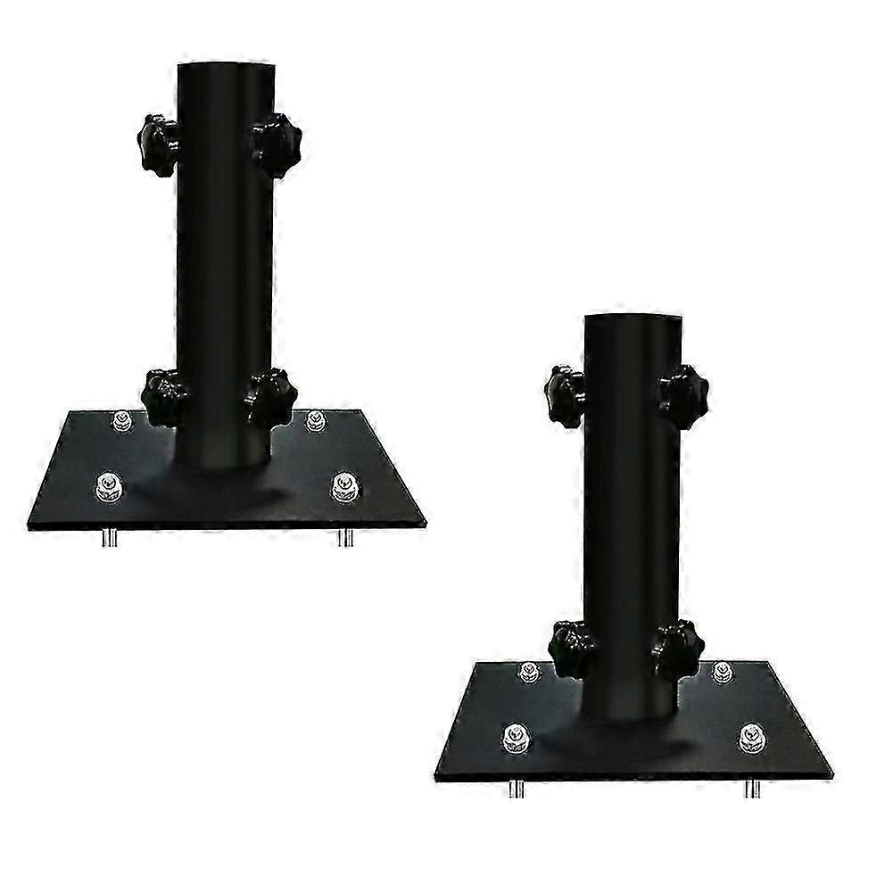 2pcs Patio Umbrella Stand Multifunctional Lawn Design With Ground Spike Fixing Easy To Carry Table Umbrella Base