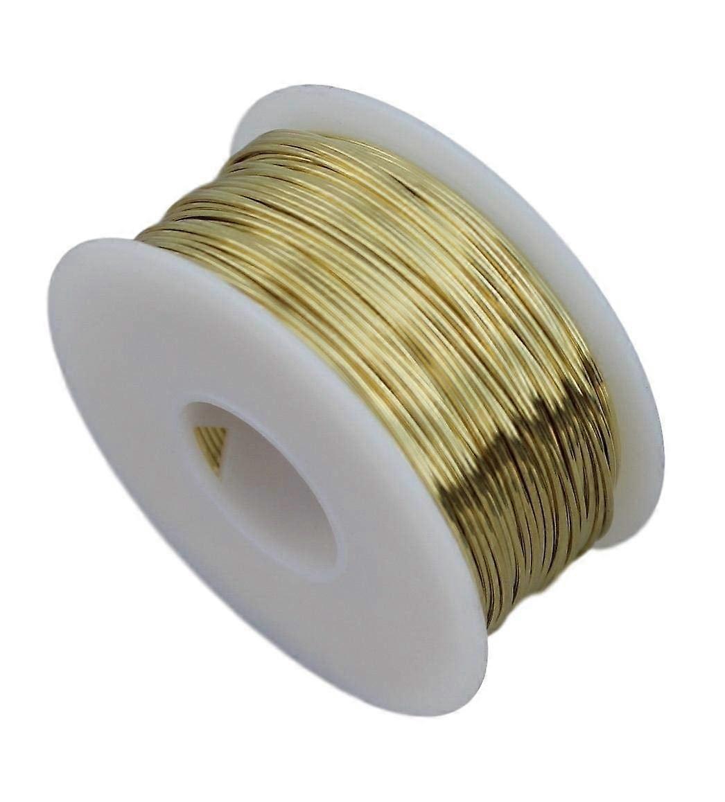 24 Ga Brass Round Wire 1/2 Lb. - 400 Ft. Spool (#260 Solid Brass)