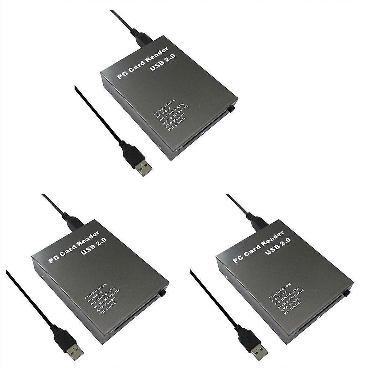 3X USB2.0 PCMCIA Card Reader Card Reader PC Card Reader USB 2.0 to PC PCMCIA Adapter Flash Disk Memo