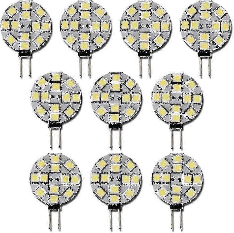 10x G4 LED Bulb DC 12V Non Dimmable White 6000K Light Bulb Replacement 20W Halogen Lamp