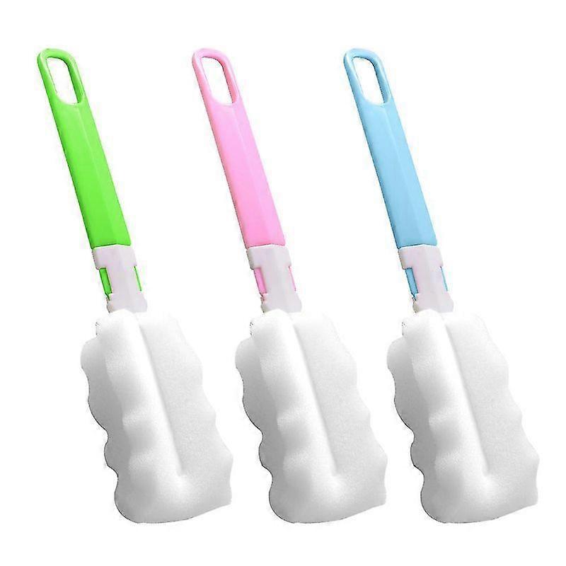 Sponge Clean Brush With Adjustable Plastic Handle