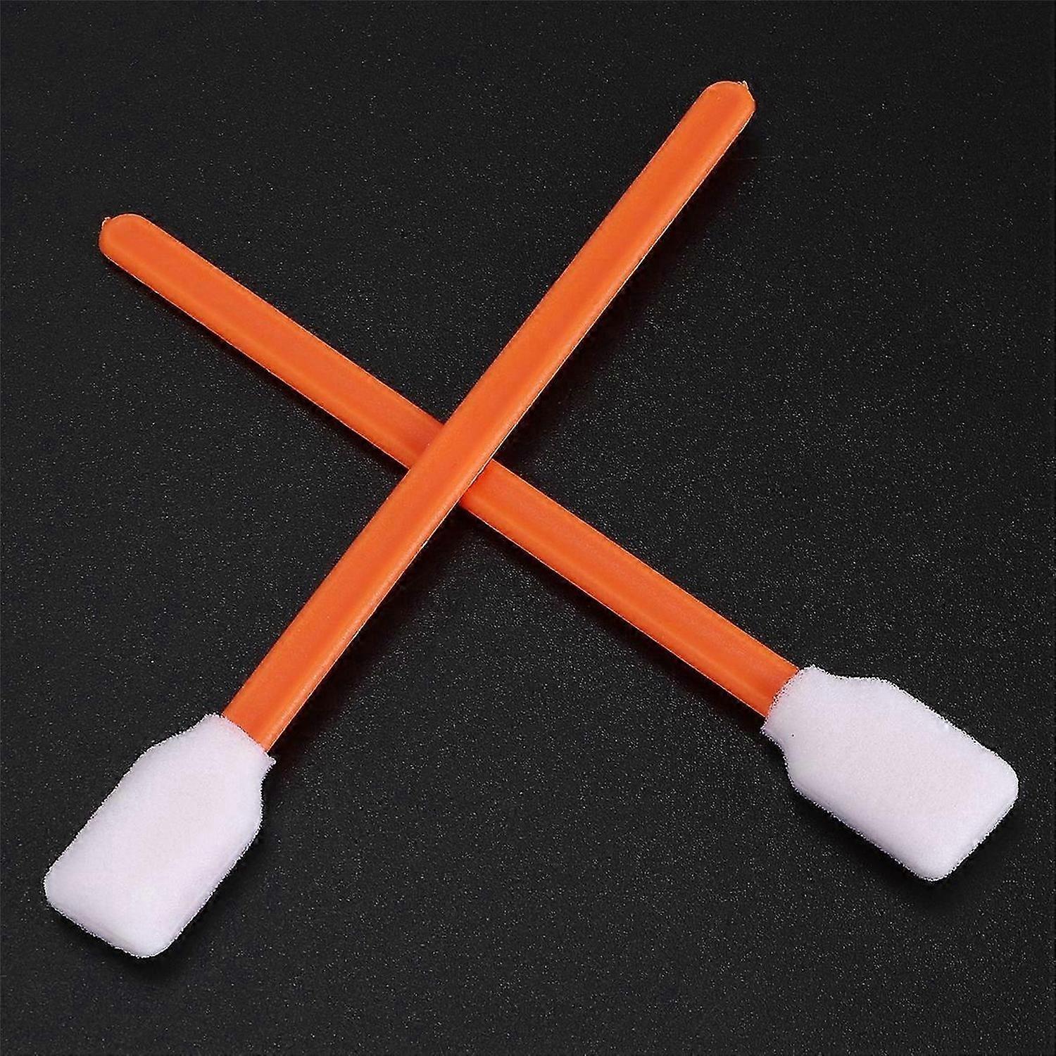 100 Pcs Foam Swabs Sticks Cleanroom Detailing Swab Sponge Sticks for Inkjet Printer, Optical Inst