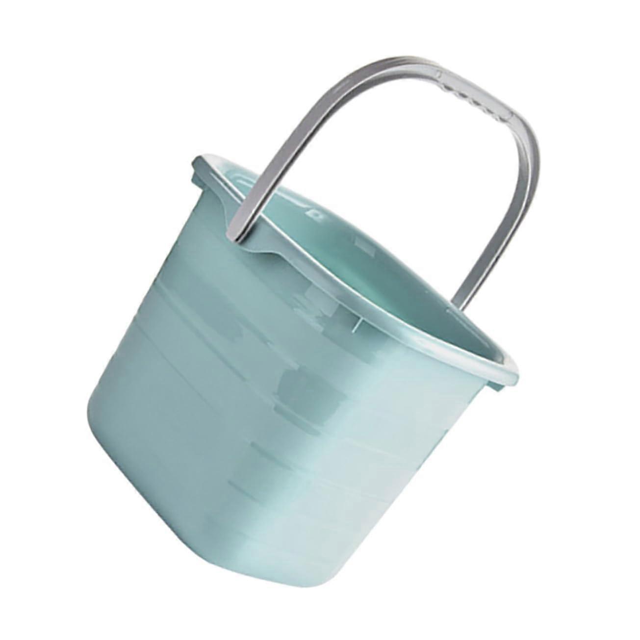 Rectangular Plastic Water Bucket With Handle Multipurpose Container For Gardening Laundry Cleaning Portable