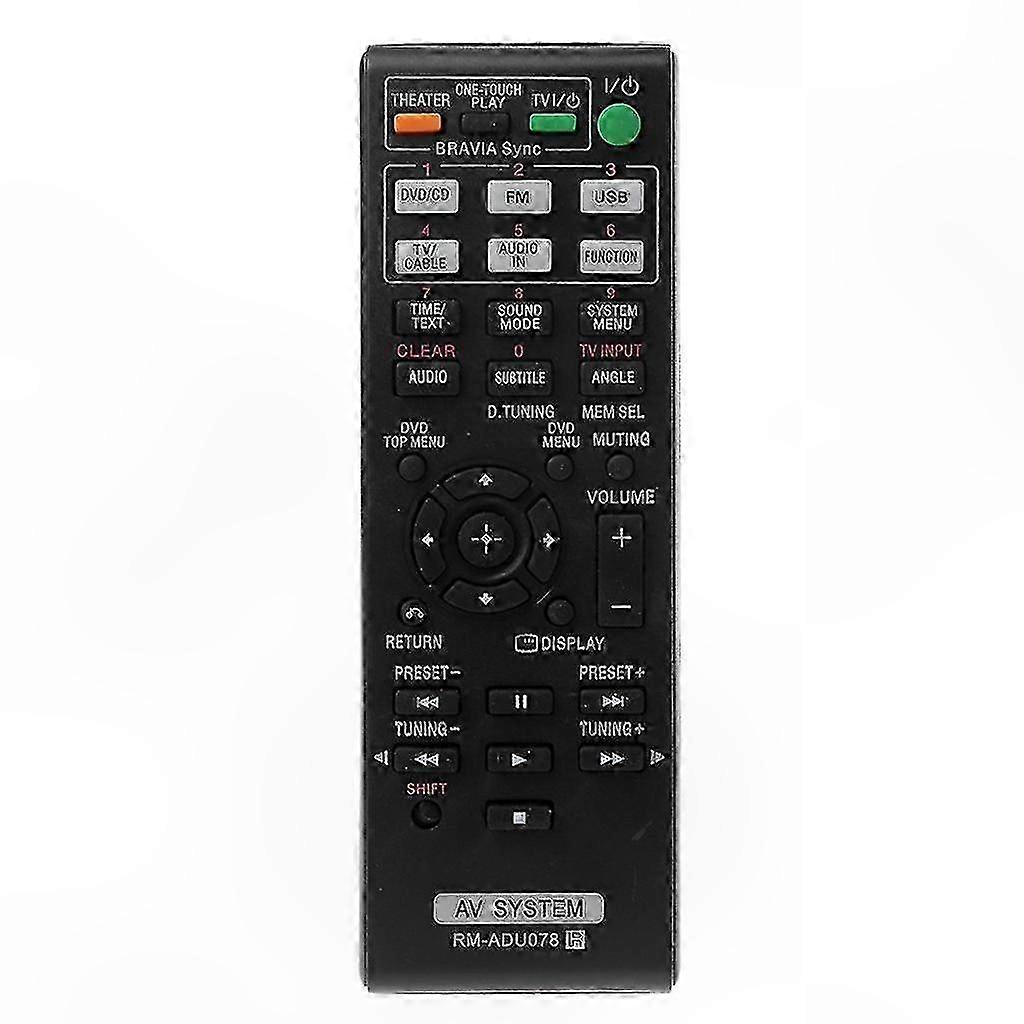 Universal Remote Control for DVD Home Theater AV Systems Compatible with  Rm-adu078 Replacement