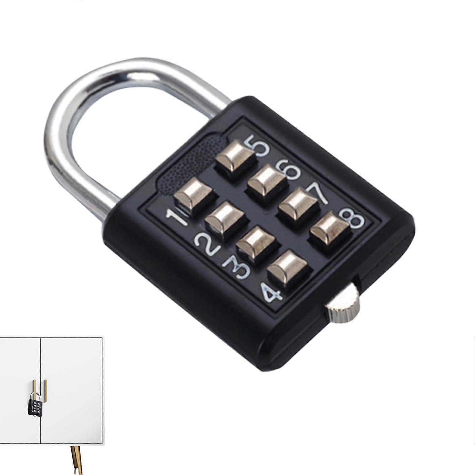 Combination Padlock for Locker Button Combination Security Padlock 8/10Digit Outdoor Digital Padlock