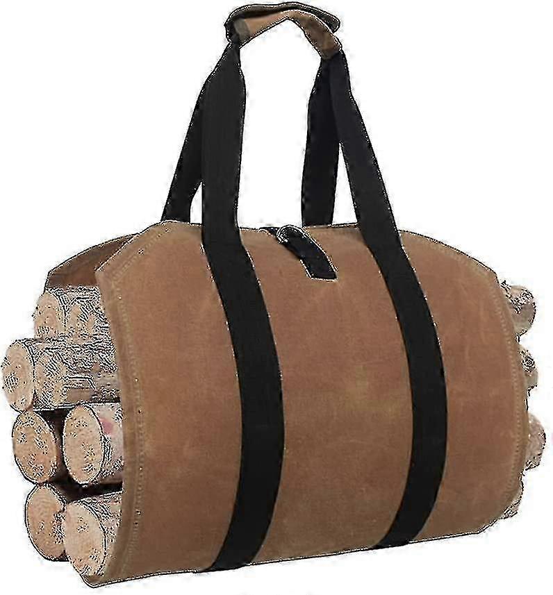 25-26 Heavy Log Handling Bag Timber Transport Bag Firewood Bag Canvas Logging Bag