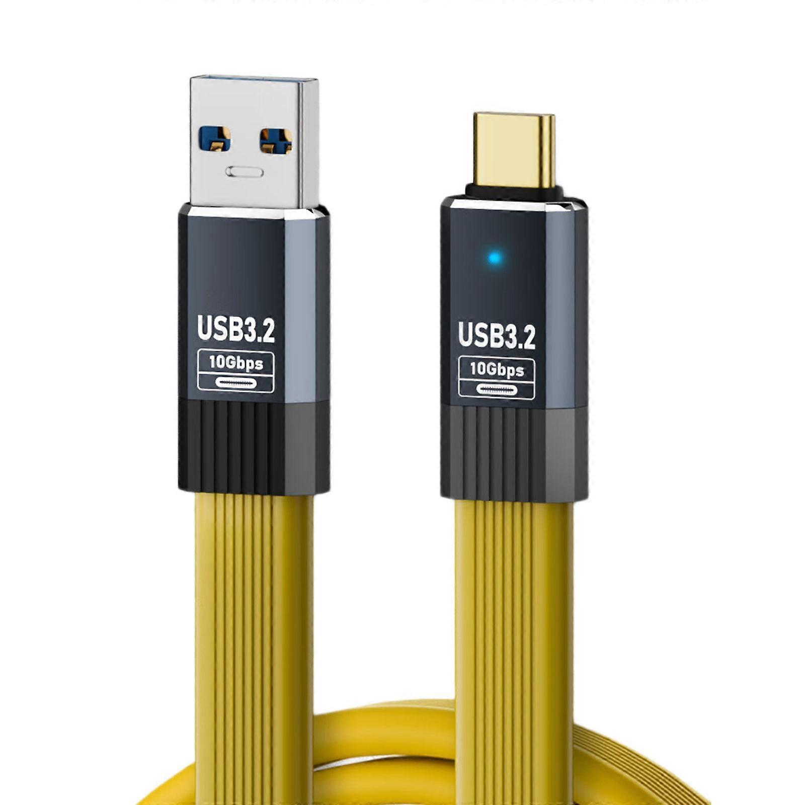 USB 3.2 Gen1 Cable for External Hard Drives Secure Stable Signal Transmission Fast Speed 5Gbps Data Sync  yellow