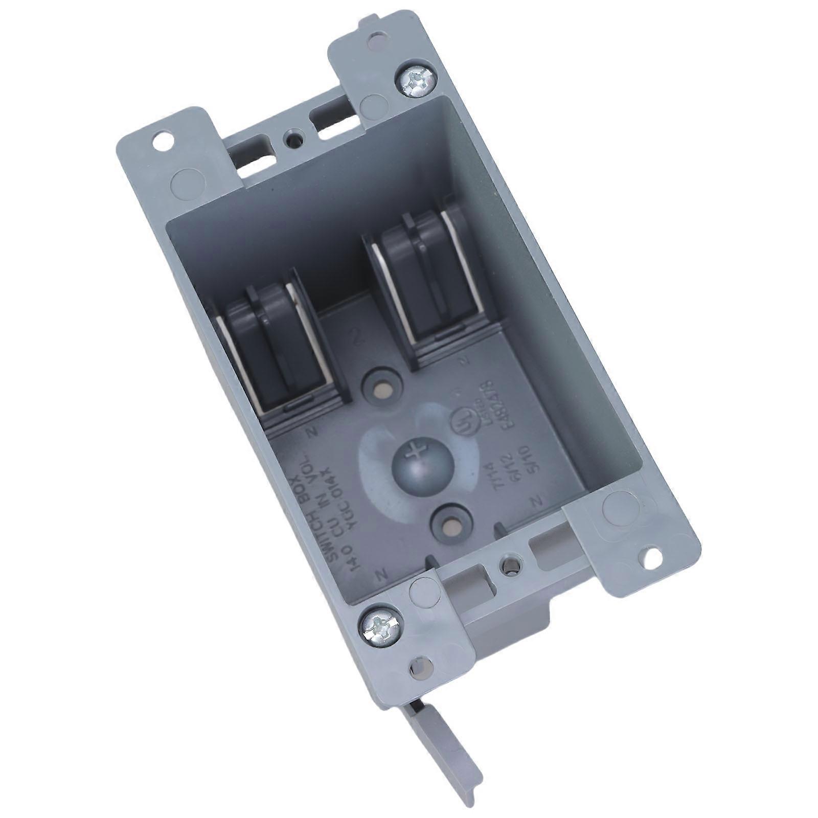 Single Gang Electrical Box for Safe and Efficient Wiring in Homes and Offices Crafted from Sturdy ABS Materials Multicolor