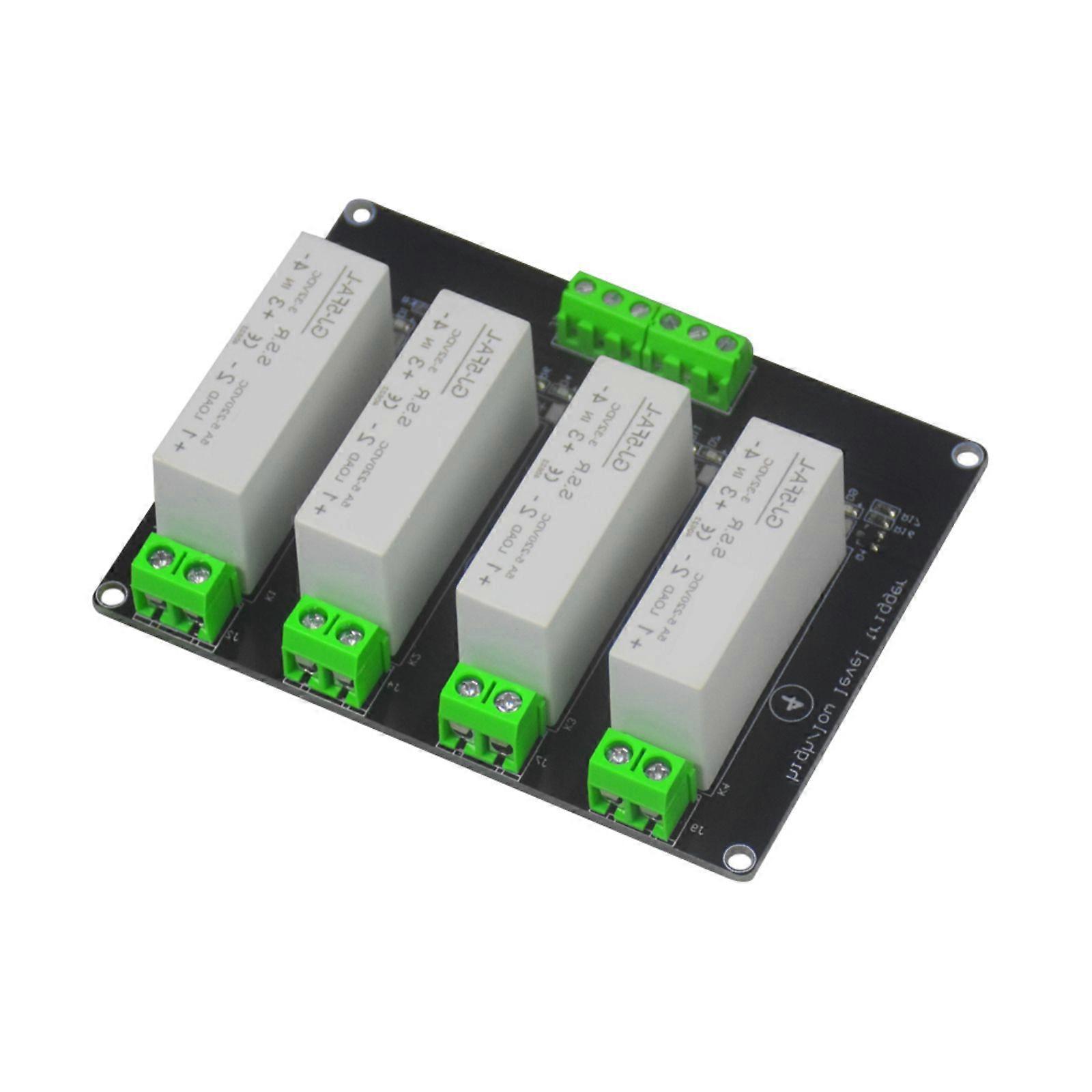 4 Channel Solid States Relays Module High Level Triggers Relays Module Switches Control Board Module for Computer Application Multicolor