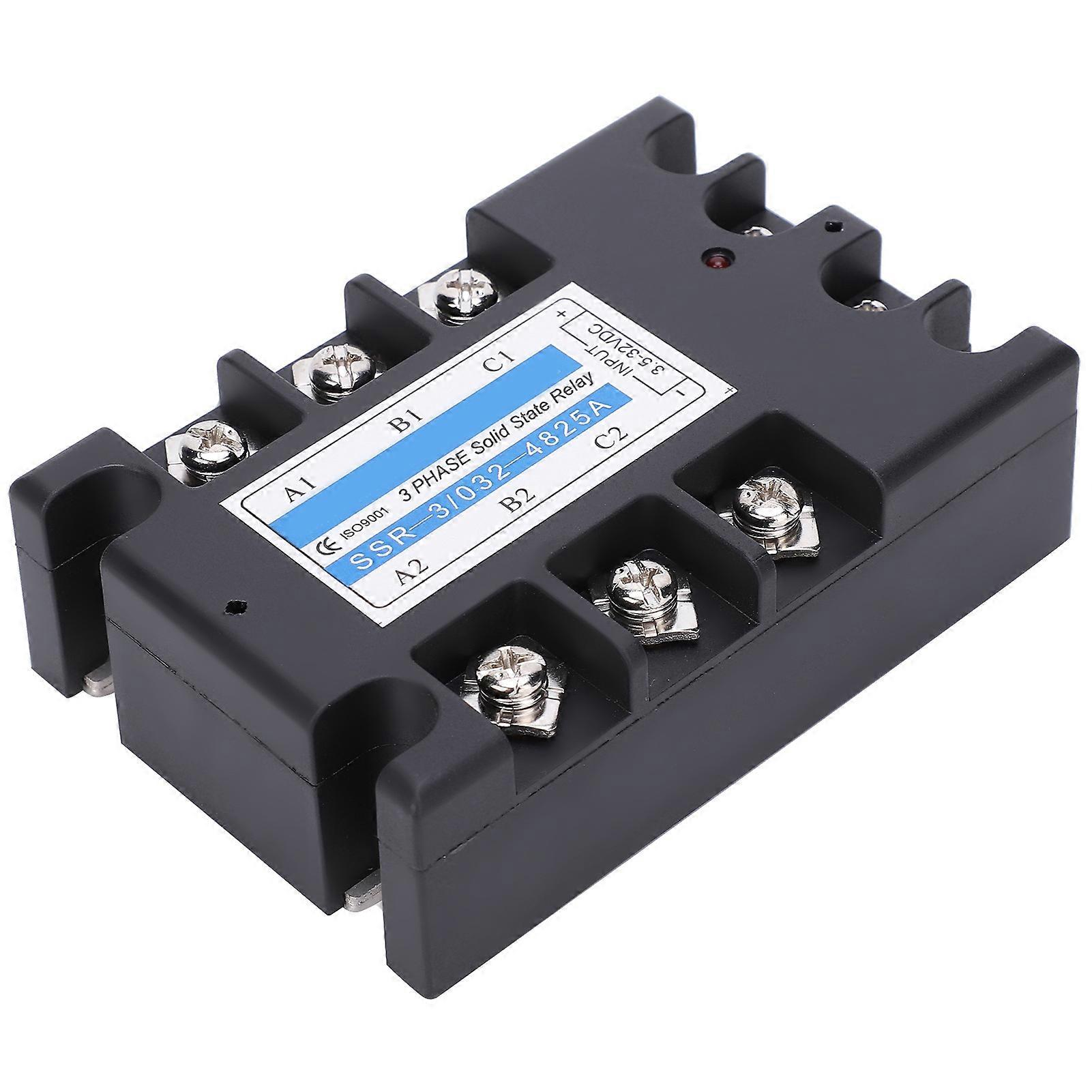 3 Phase SSR DC Control AC 480V 25A Solid State Relay Industrial Equipment SSR-3/032-4825A