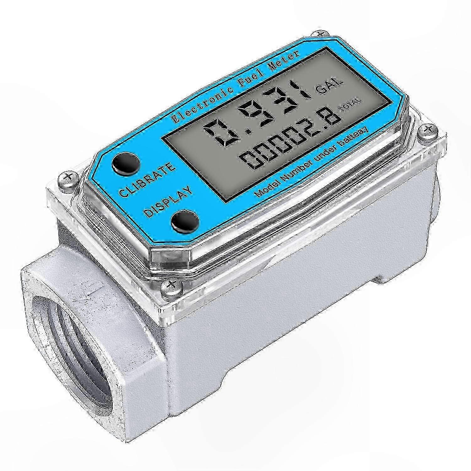 Digital LCD Flow Meter with NPT Counter and FNPT Thread for Water Gas Oil Measurement