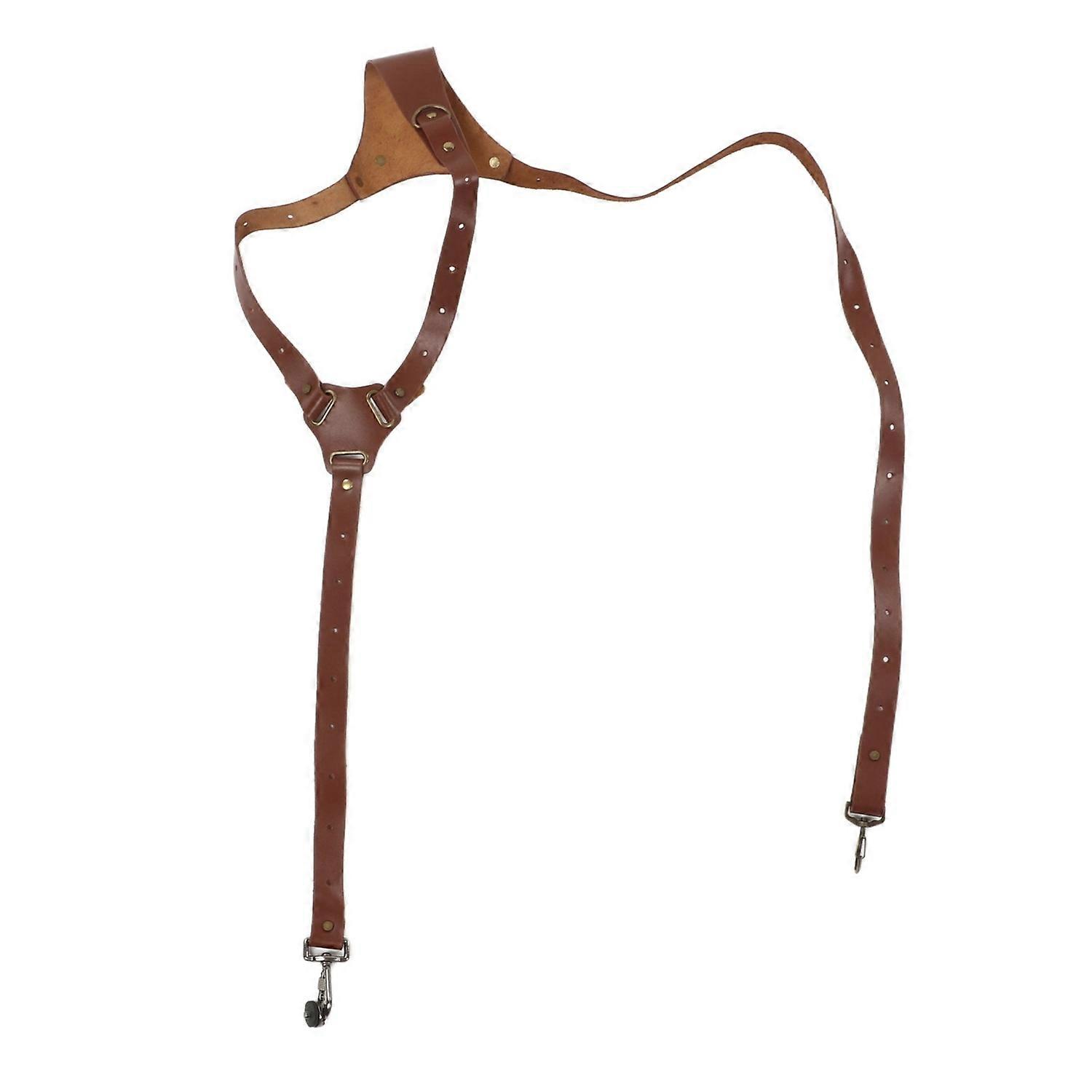 Camera Side Shoulder Strap Widened Scratch Proof Vintage Leather Digital SLR Camera Strap for Outdoo