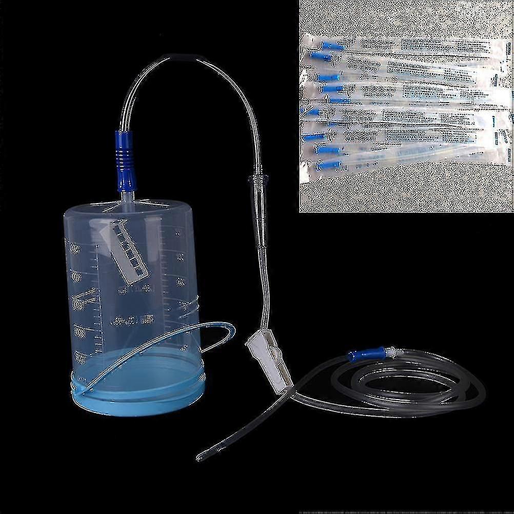 حقنة شرجية المنزلية الأمعاء برميل حقنة شرجية حقيبة جهاز Gesen القهوة 10 أنبوب