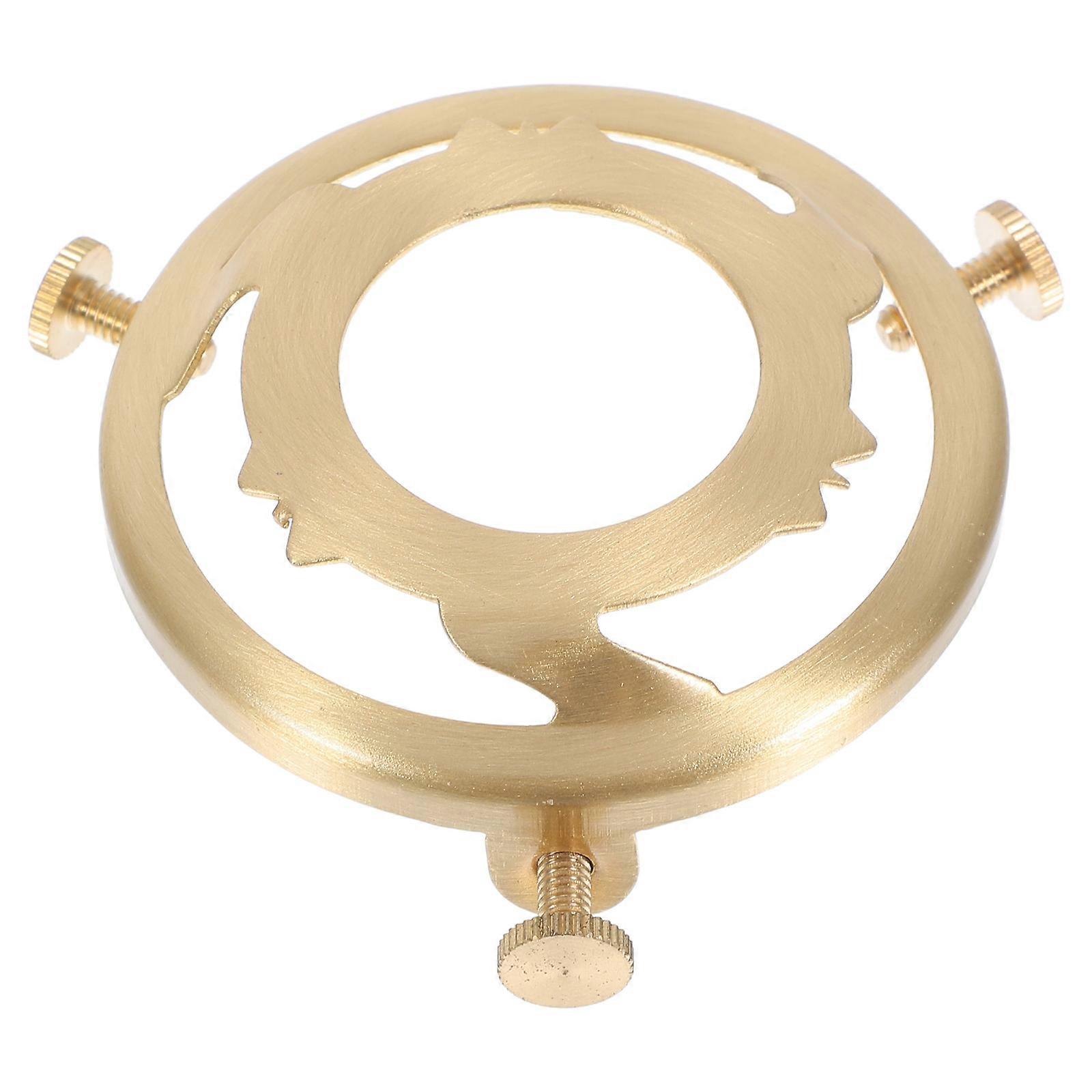 Durable Lamp Holder Bracket With Three-Hole Fixation For Homeowners Copper Material Golden Color Lighting Accessory 1Pcs