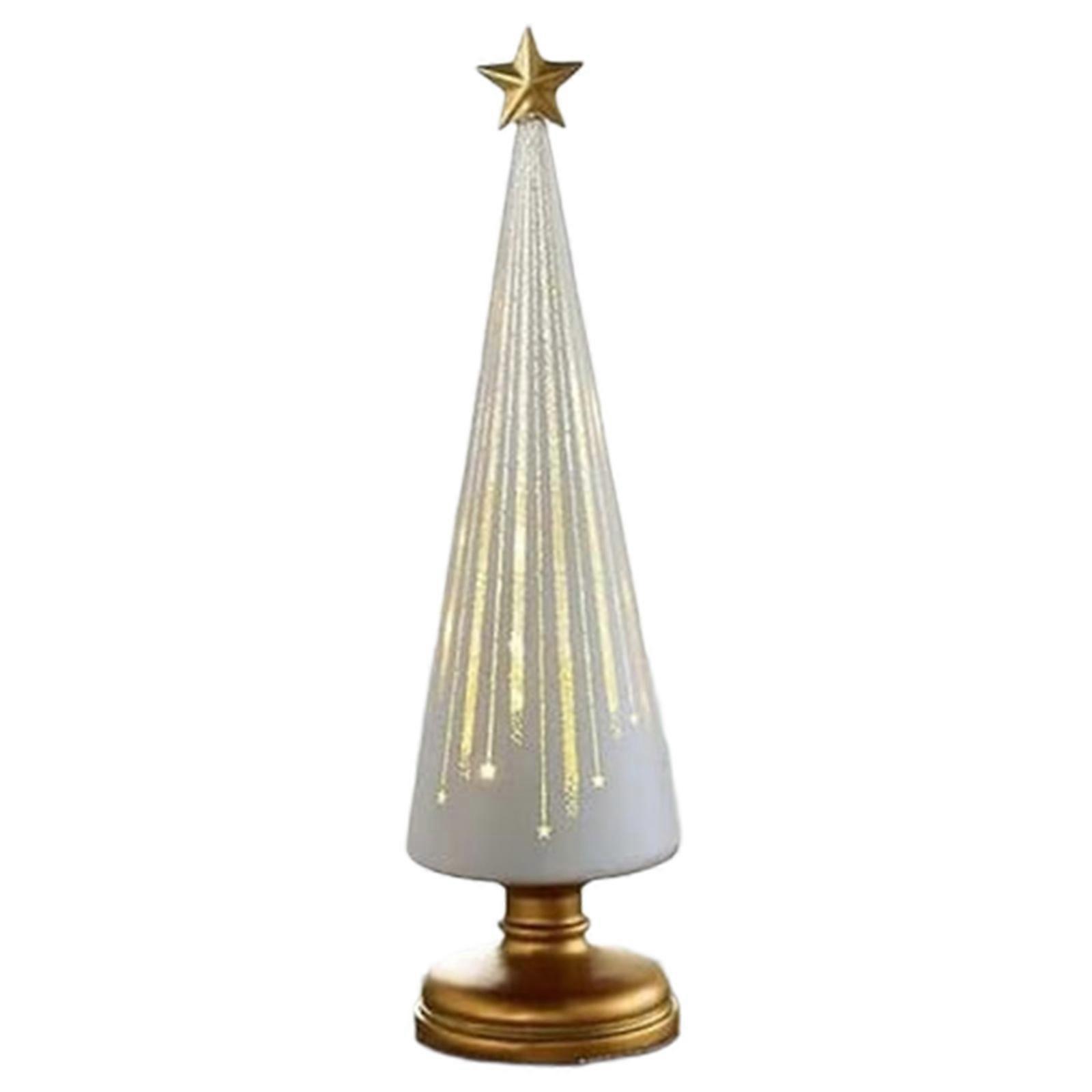 Sparkling Sparkling Night Décor Set With Continuous Shade Glass Forests And Automatic Evening Lighting Cycle  small size White