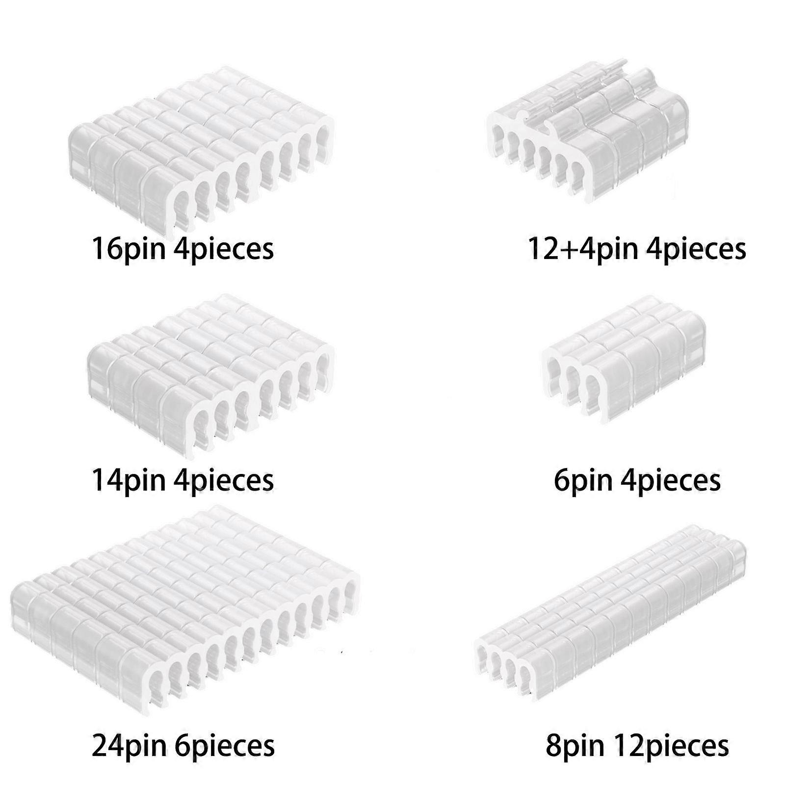 Wire Combs PC Line Arrangement Guide For 1.8-2.5mm Sleeved Lines Heat Tolerant PVC  Cord Comb  White translucent