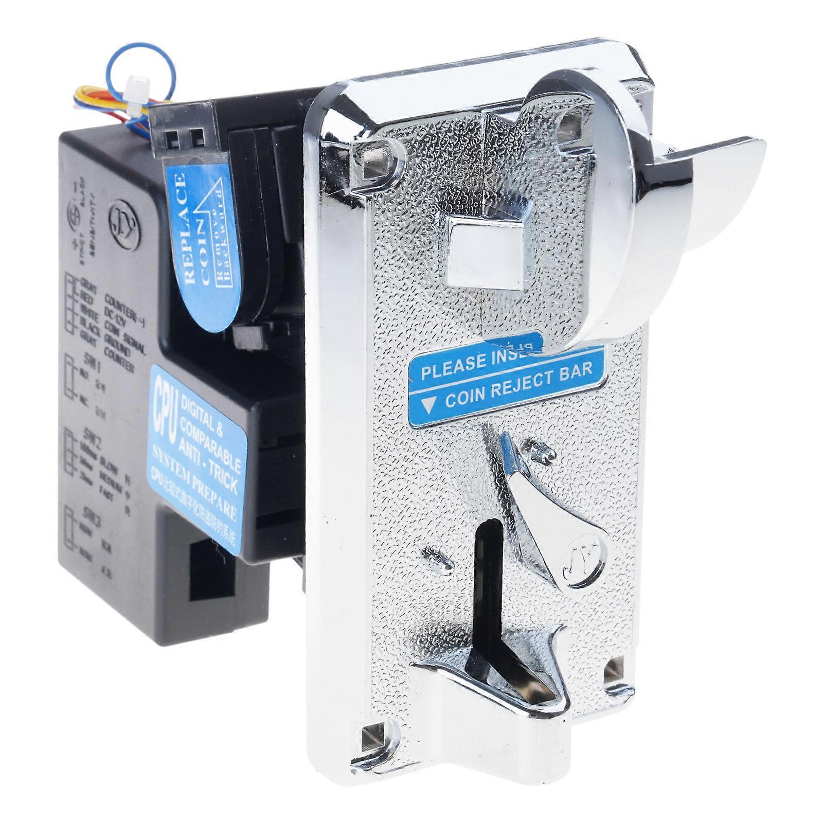 Replacement Accessories Coin Acceptor Comparable Electronic Coin Selector with Wire High Speed Inserting Coin Acceptor Multicolor
