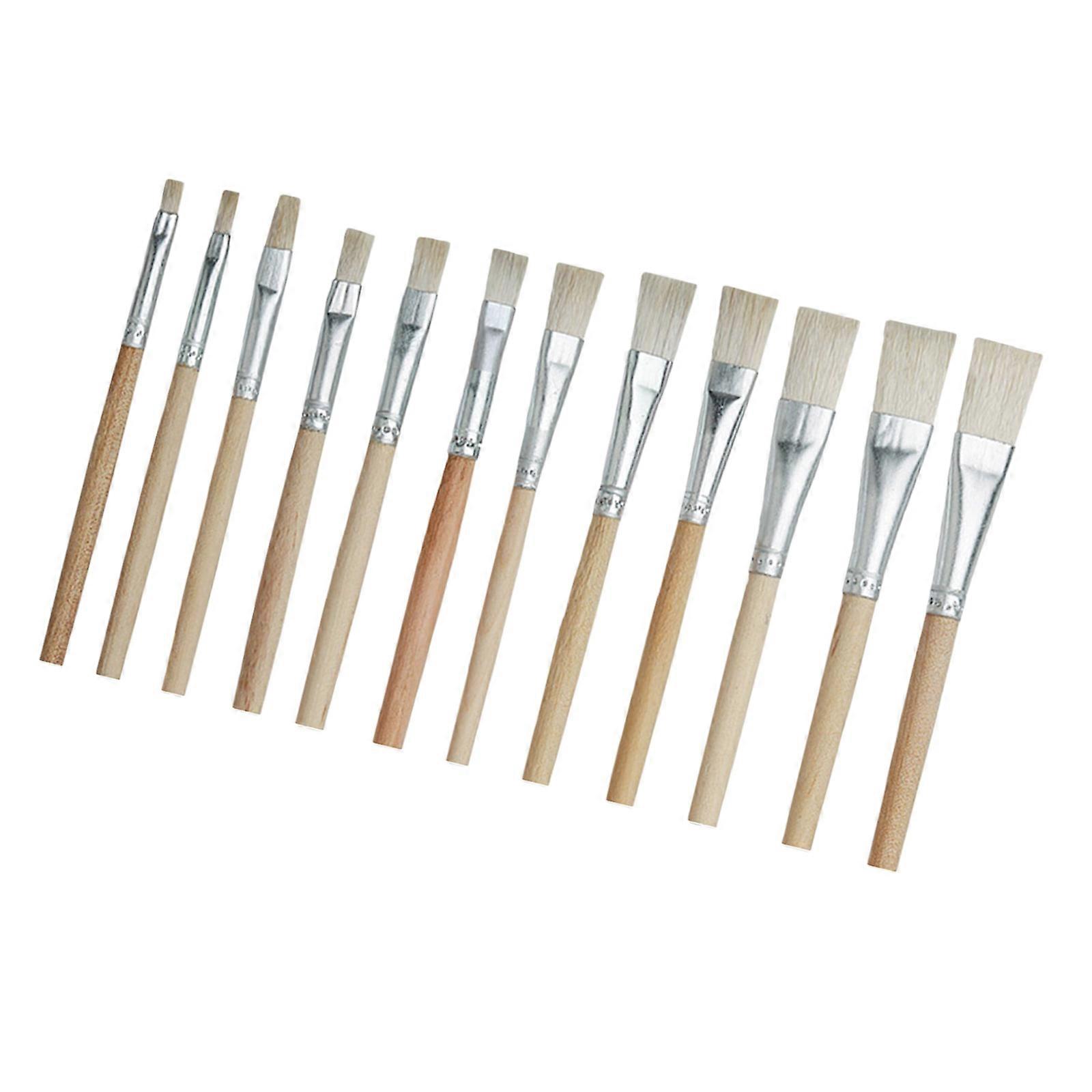 Artistic Ceramic Design Brush Wood Handle Craft Tool Smooth Ink Flow Suitable for Detailed Painting and Calligraphy Multicolor