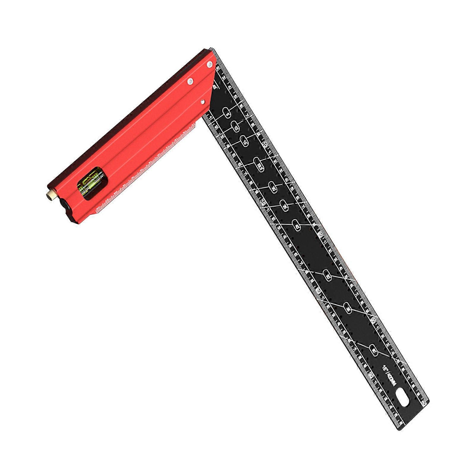 Professional Carpentry Square Precisions Multiple Angles Measuring Tool Combination Square for Accurate Marking & Drawing Multicolor