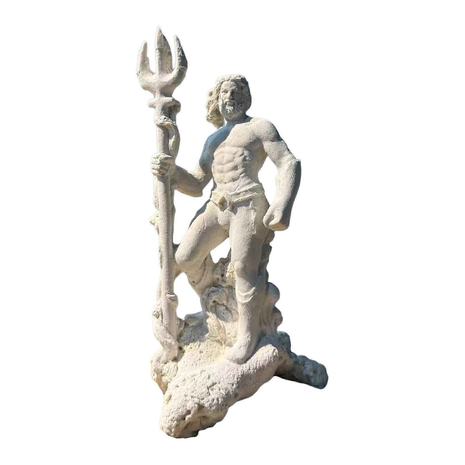 Aquarium Poseidon Statue Creative Multifunctional Fish Tank Accessories