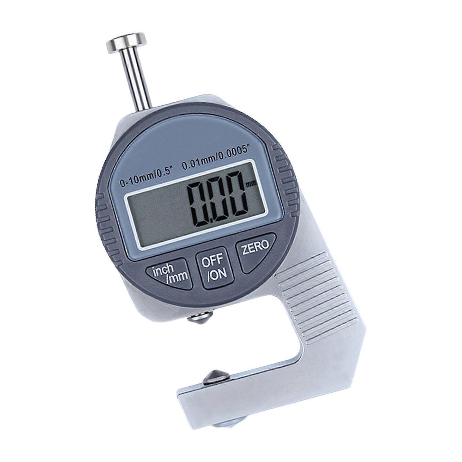 Elektronisk mikrometer 0,01 mm tjockleksmätningsindikator Digital tjockleksmätare Mätverktyg för läder Flerfärgad