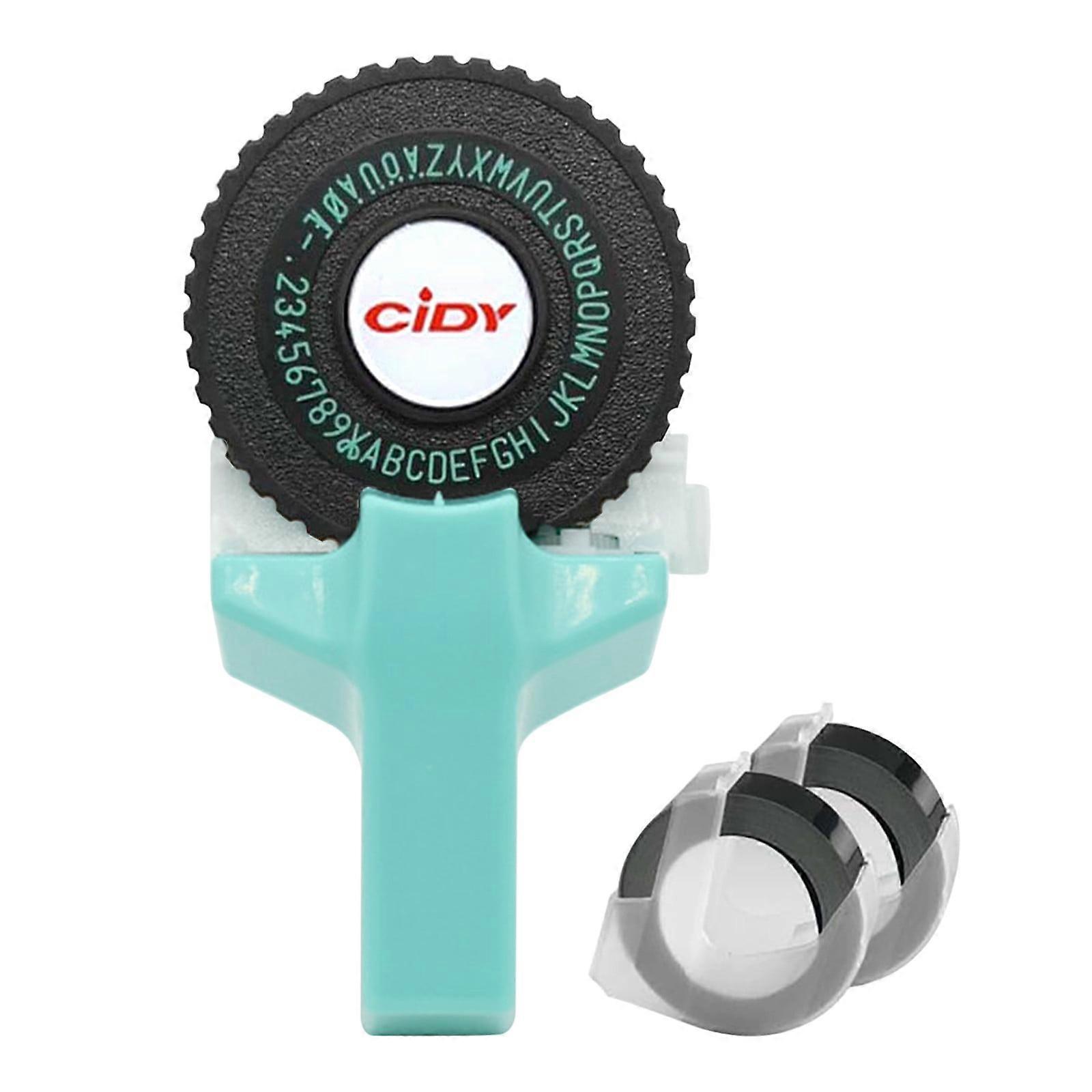 JingChun Embossing Label Maker with Tapes, Portable Retro Mini Labeler for Home, Office, Outdoor