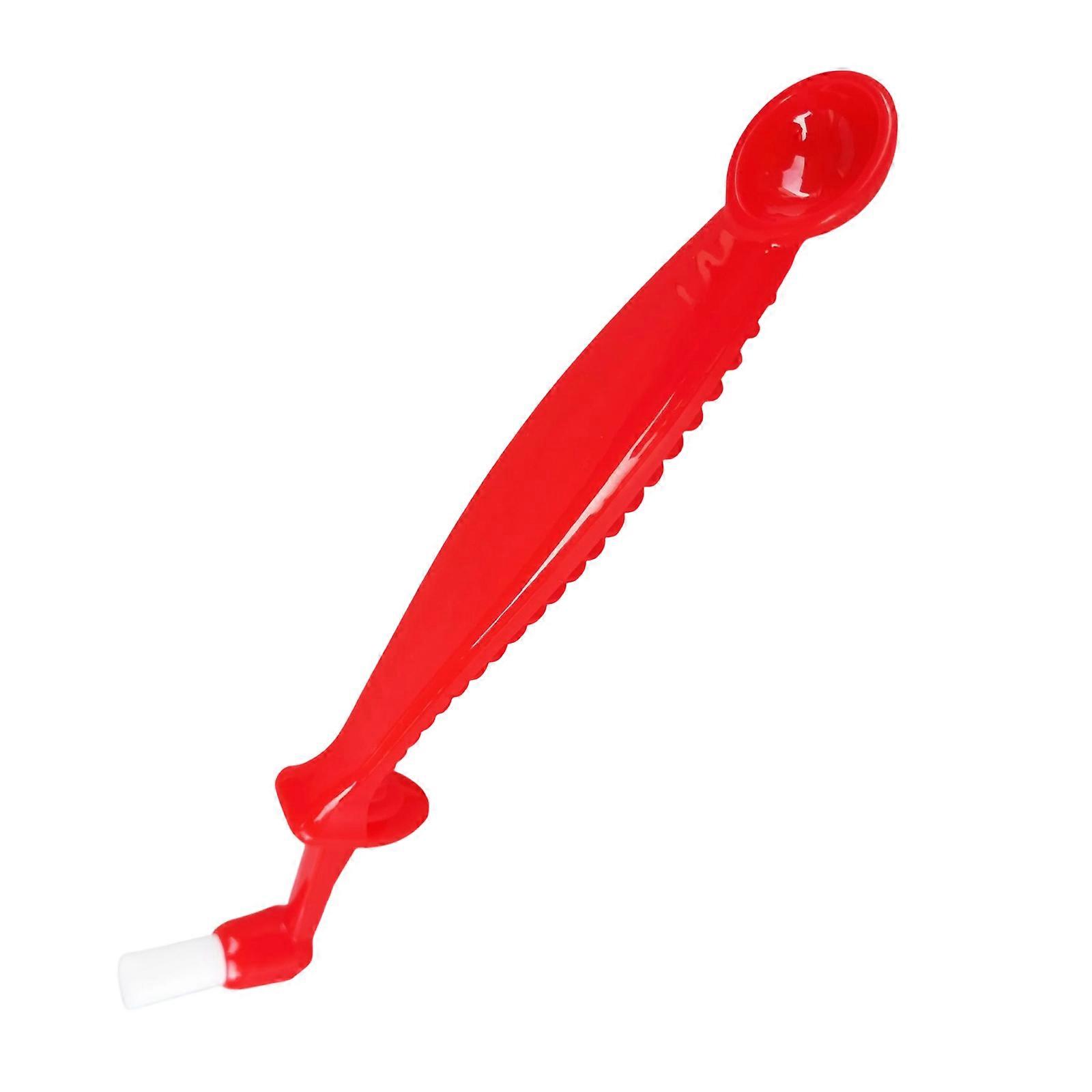 Ergonomic Handle Design Coffee Grinders Brush With Comfortable Grip To Minimize Hand Fatigue For Extended Cleaning Projects  Red