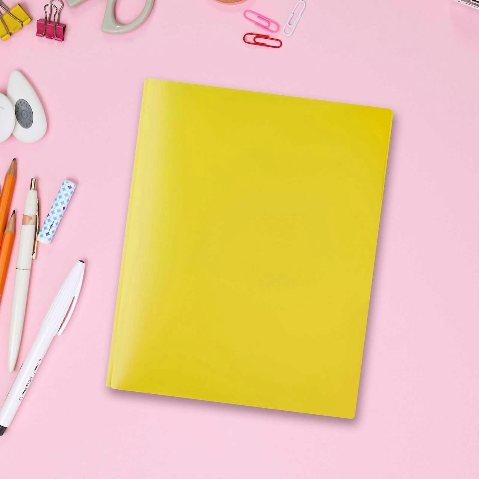 WinysinDouble Pocket Folder, Three Hole Punch Fork Fastener, Clearance Promotion Folder, Various Colors