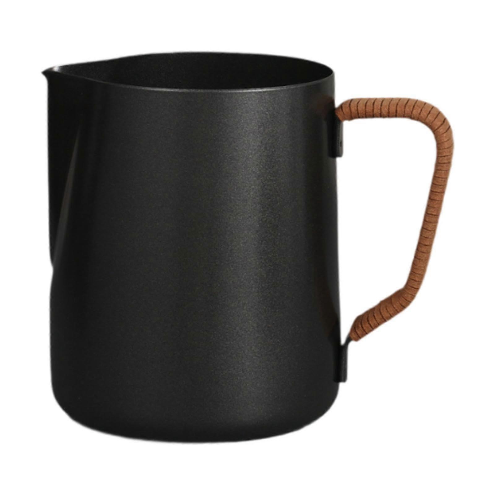 Stainless Steel Milk Frothing Pitcher 600ml with Rope Handle for Latte Art and Cappuccino