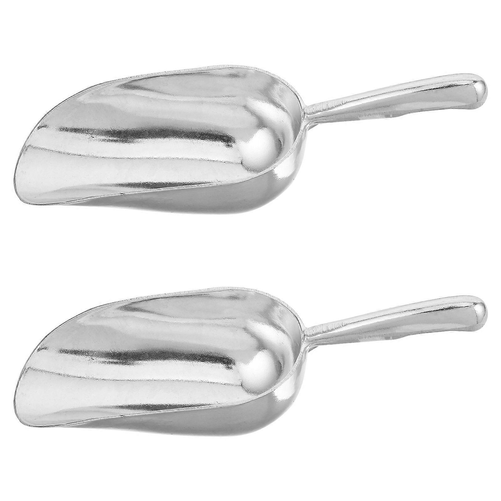 Ice Scoop for Freezer Aluminium Alloy with Ergonomic Handle 2Pcs for Home Use