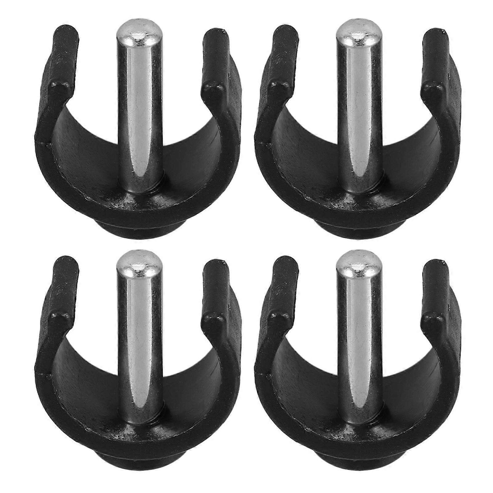 Cane Attachment for Toilet Stools 4Pcs Black Adjustable Latch Clamp