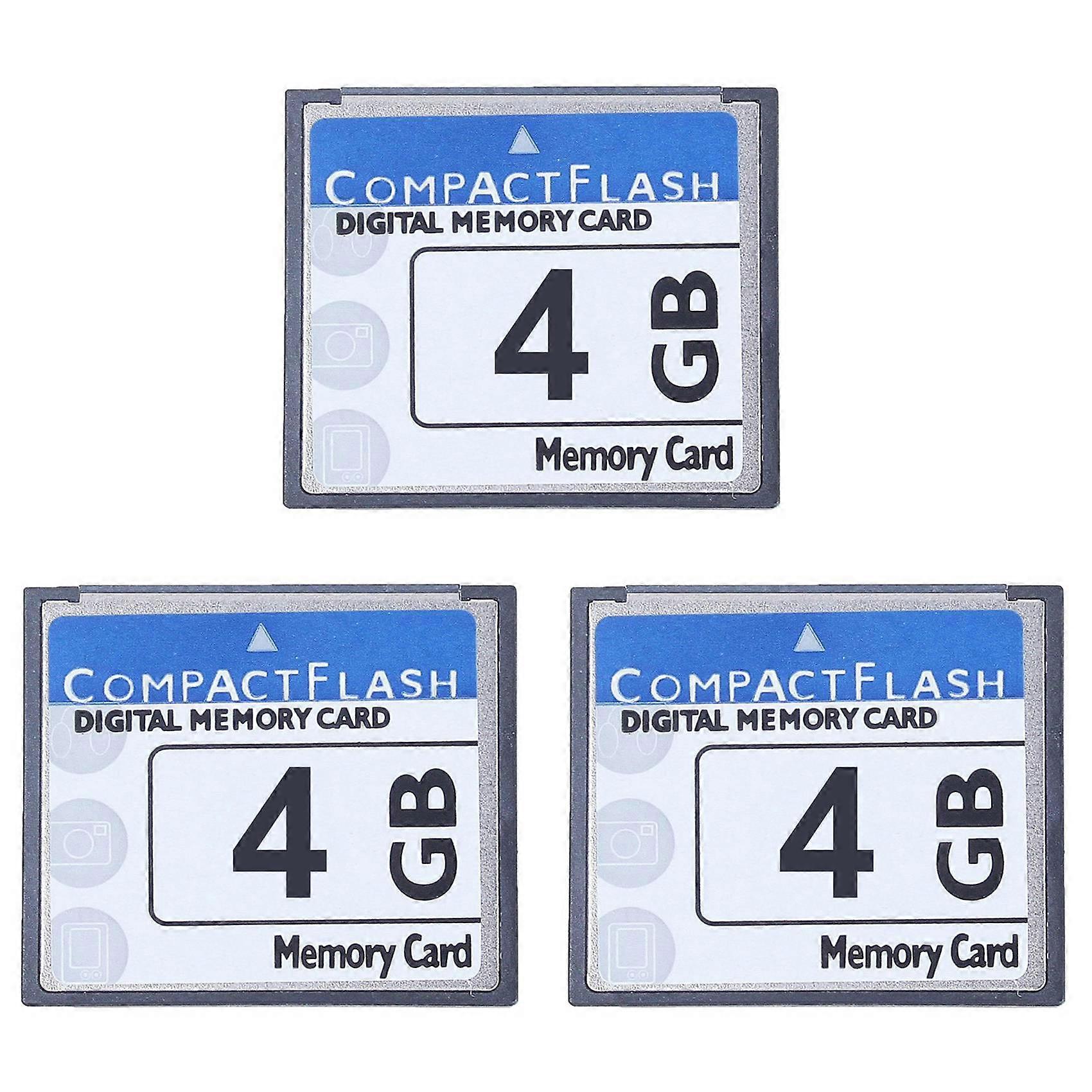 3X Professional 4GB Compact Flash Memory Card for Camera, Advertising Machine, Industrial Computer Card