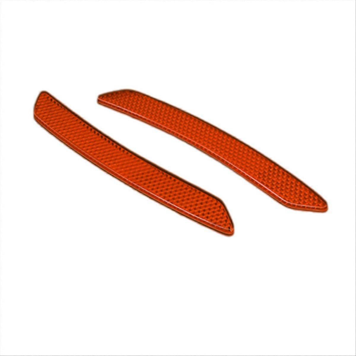 2Pc Car Wheel Eyebrow Reflective Sticker Trim Universal C