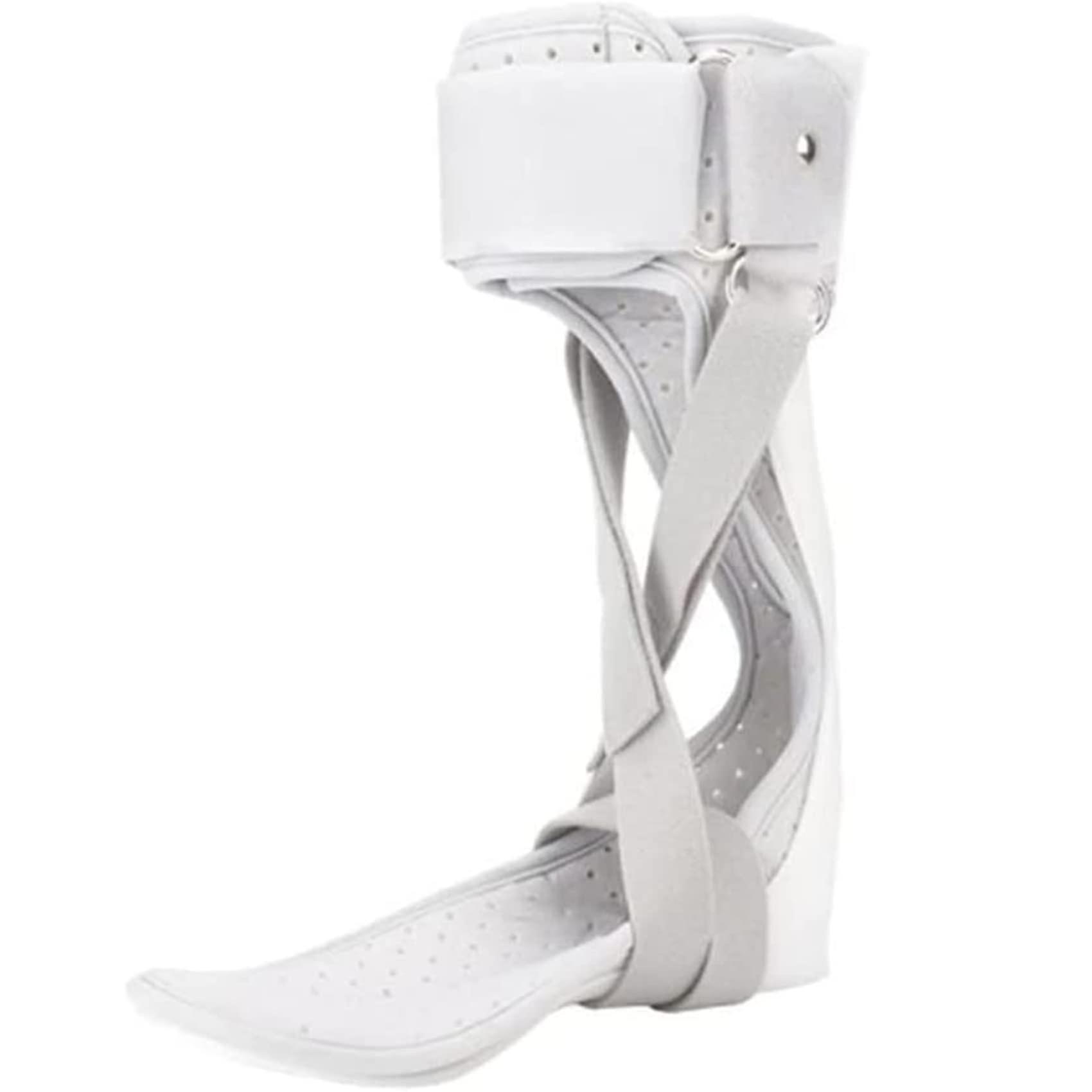 Ankle Foot Orthosis Drop Foot Brace with Leaf Spring, Padded Support Splint for Stroke Recovery Right Side