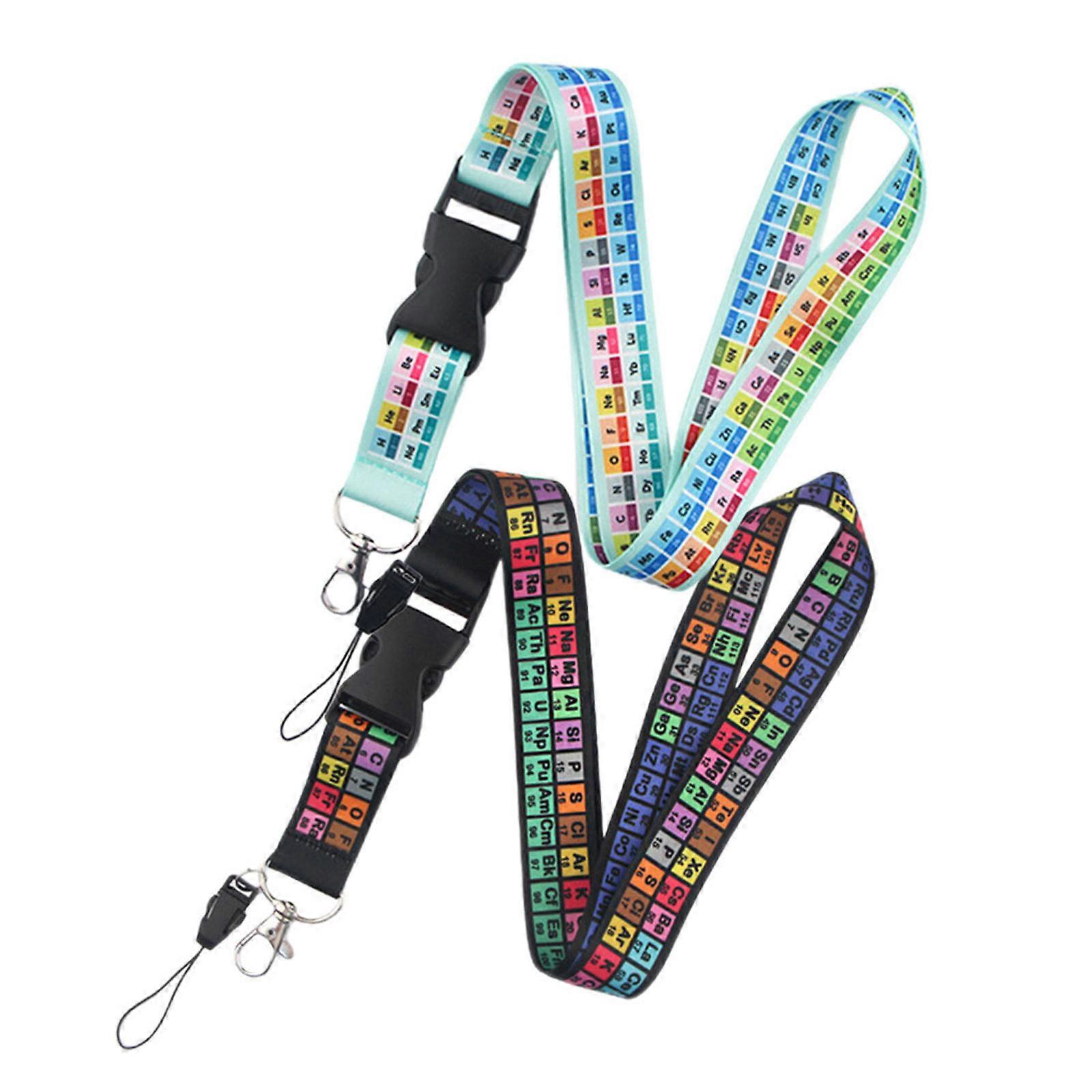 2Pcs Anti lost Card Lanyards Multi functional Phone Straps Decorative Lanyards