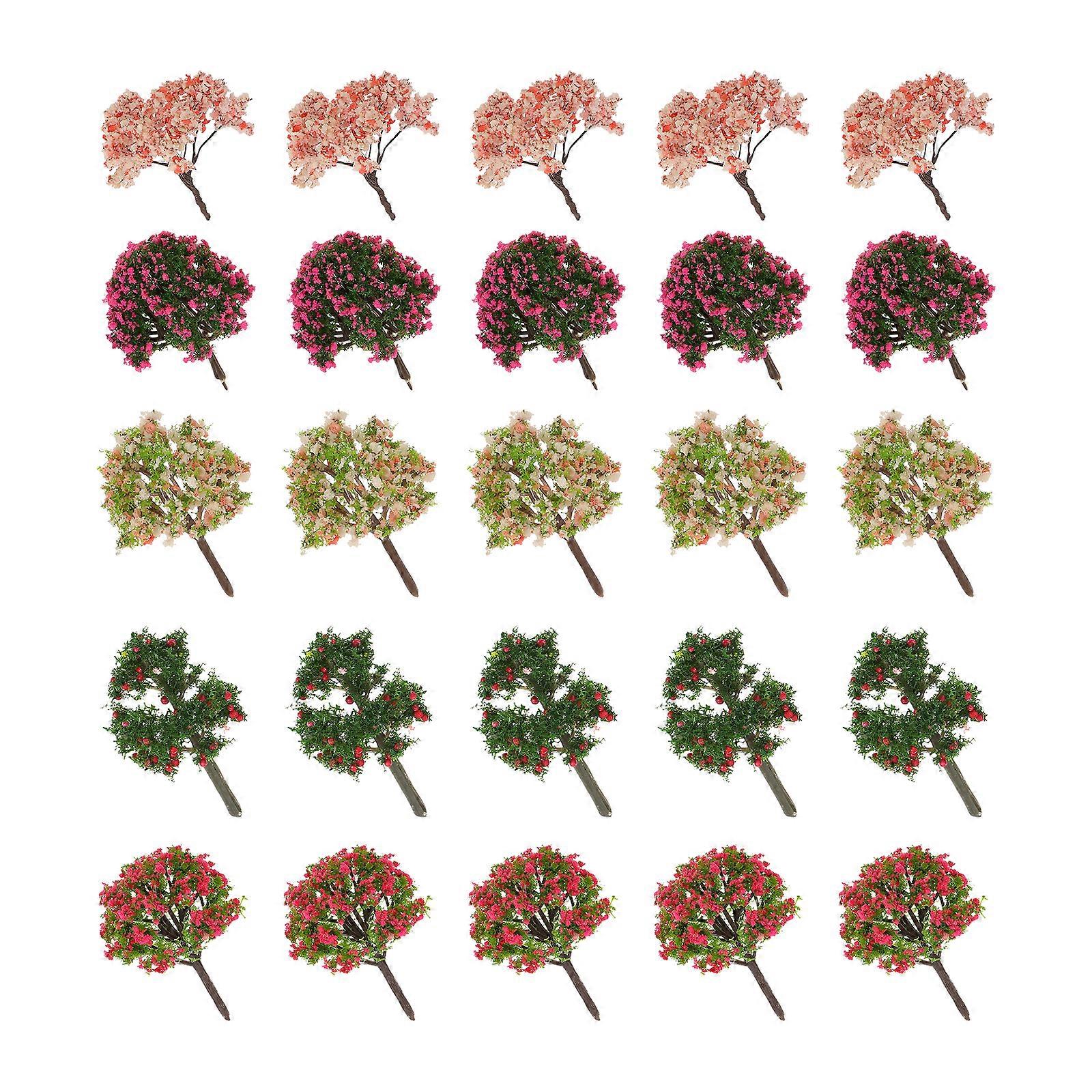 25 Pcs Model Tree Models Mini Tree Adornment Micro Landscape Tree Artificial Tree Model Mini Tree
