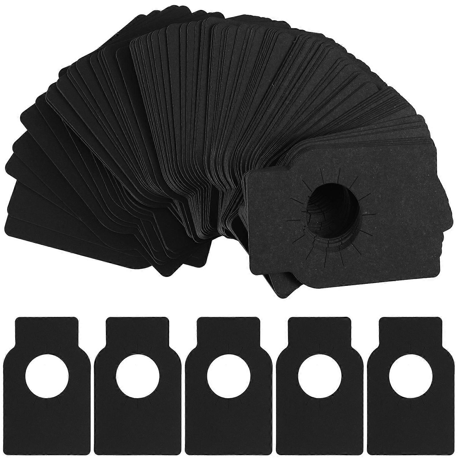 Paper Tags for Writing 200Pcs Black Blank Label Tags