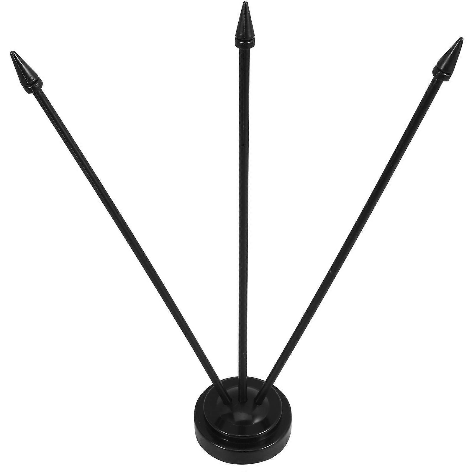 Black Plastic Flag Stand for Small Flags Desk Flag Holder