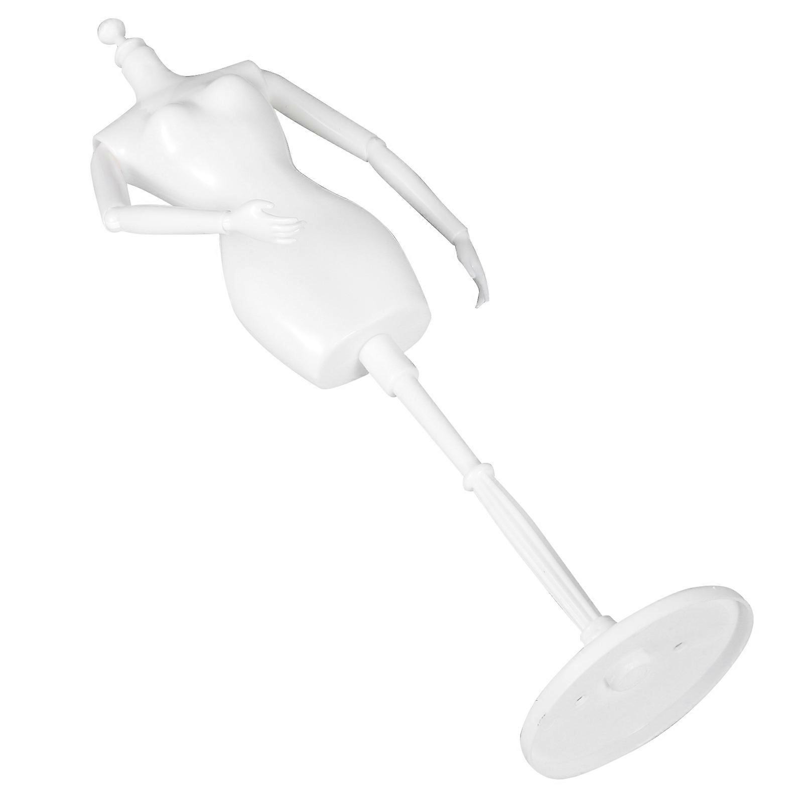 Movable Joint Dress Form Mannequin for Display with Adjustable Joints White