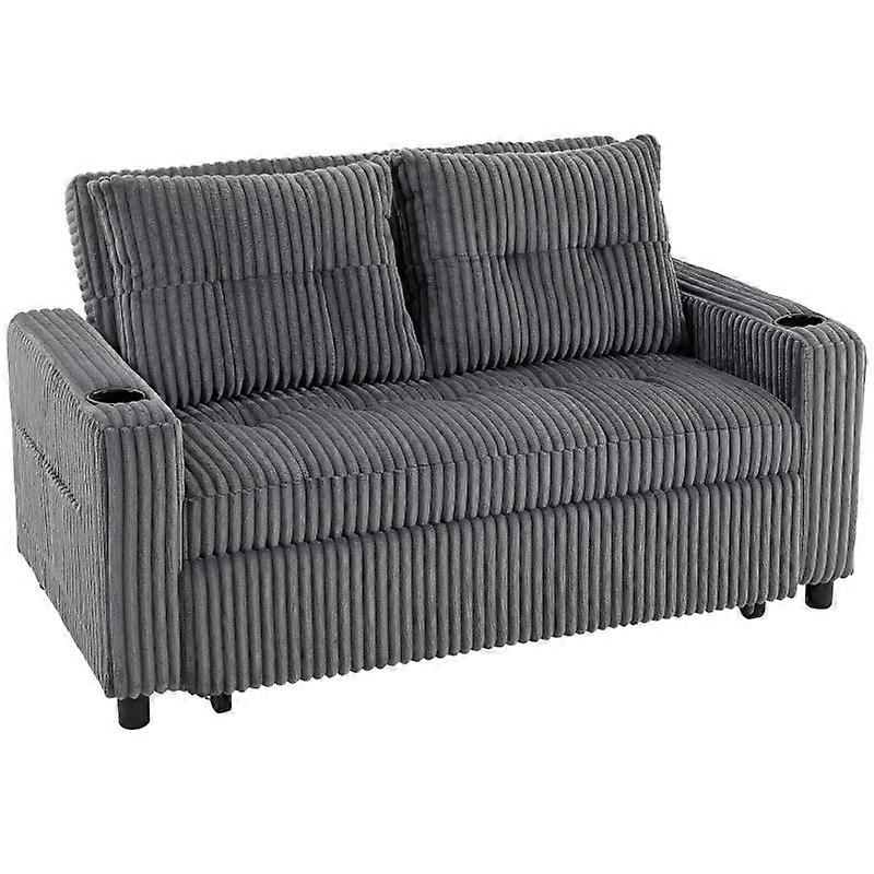 Two Seater Click Clack Sofa Bed with Pull Out Base