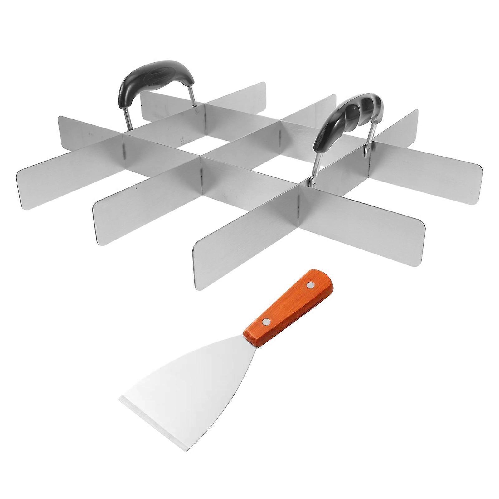 Egg Divider Cake for Home Use 2Pcs Stainless Steel Cake Divider