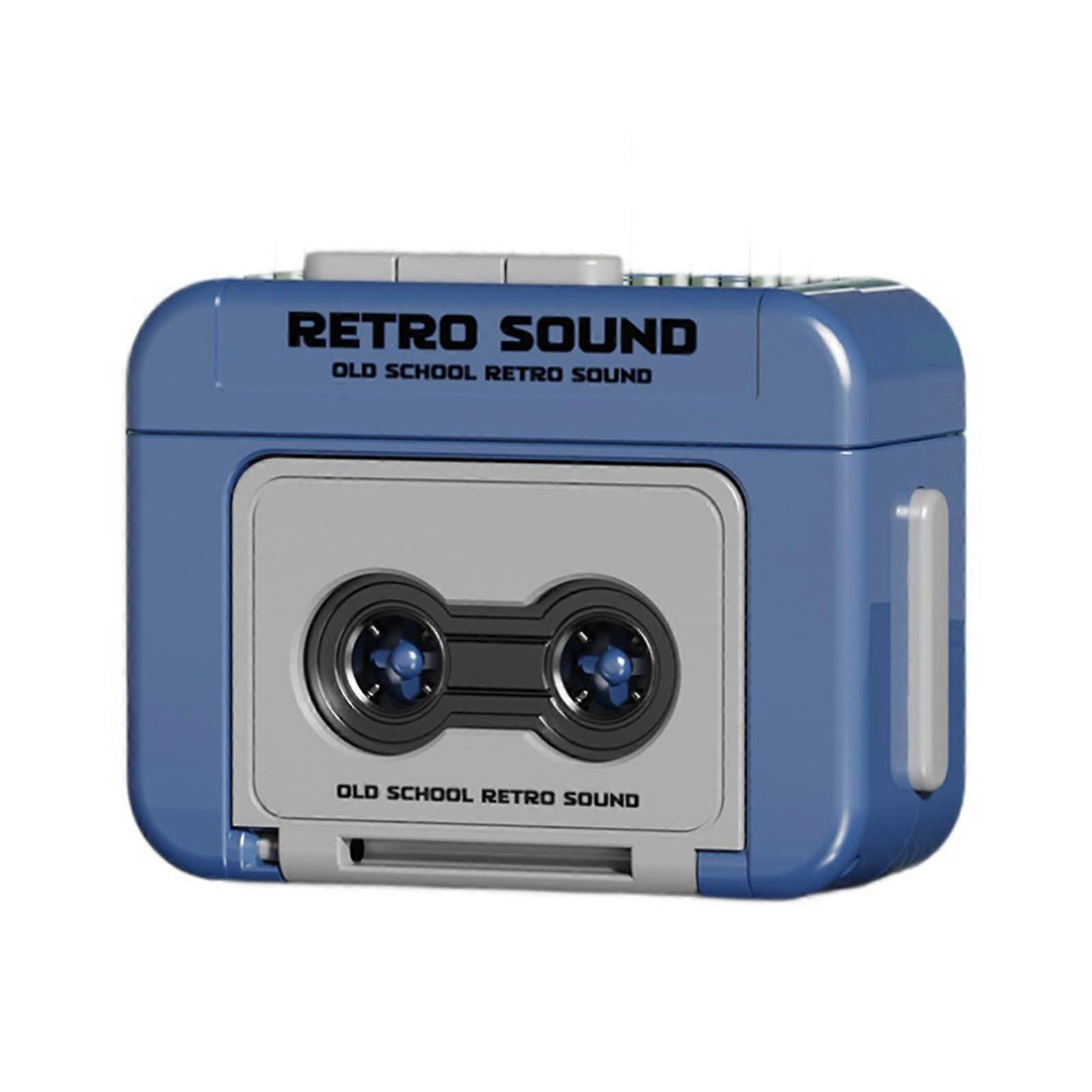 Classical Miniature Recorders Cassette Player Portable Music Player Blue with Tape Functionality for Music Lovers